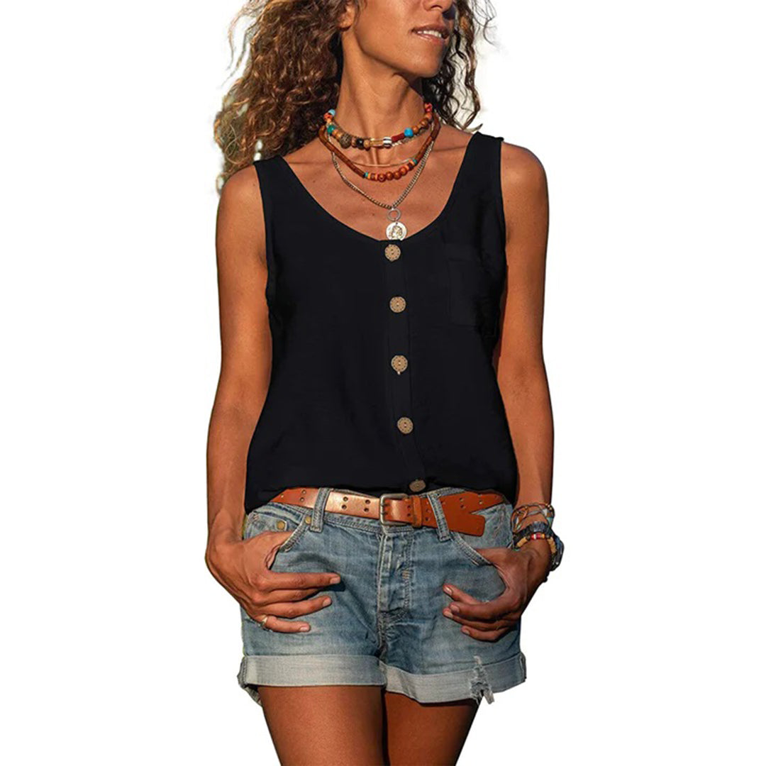 Gwen™ | Casual Sleeveless Top with Loose Fit