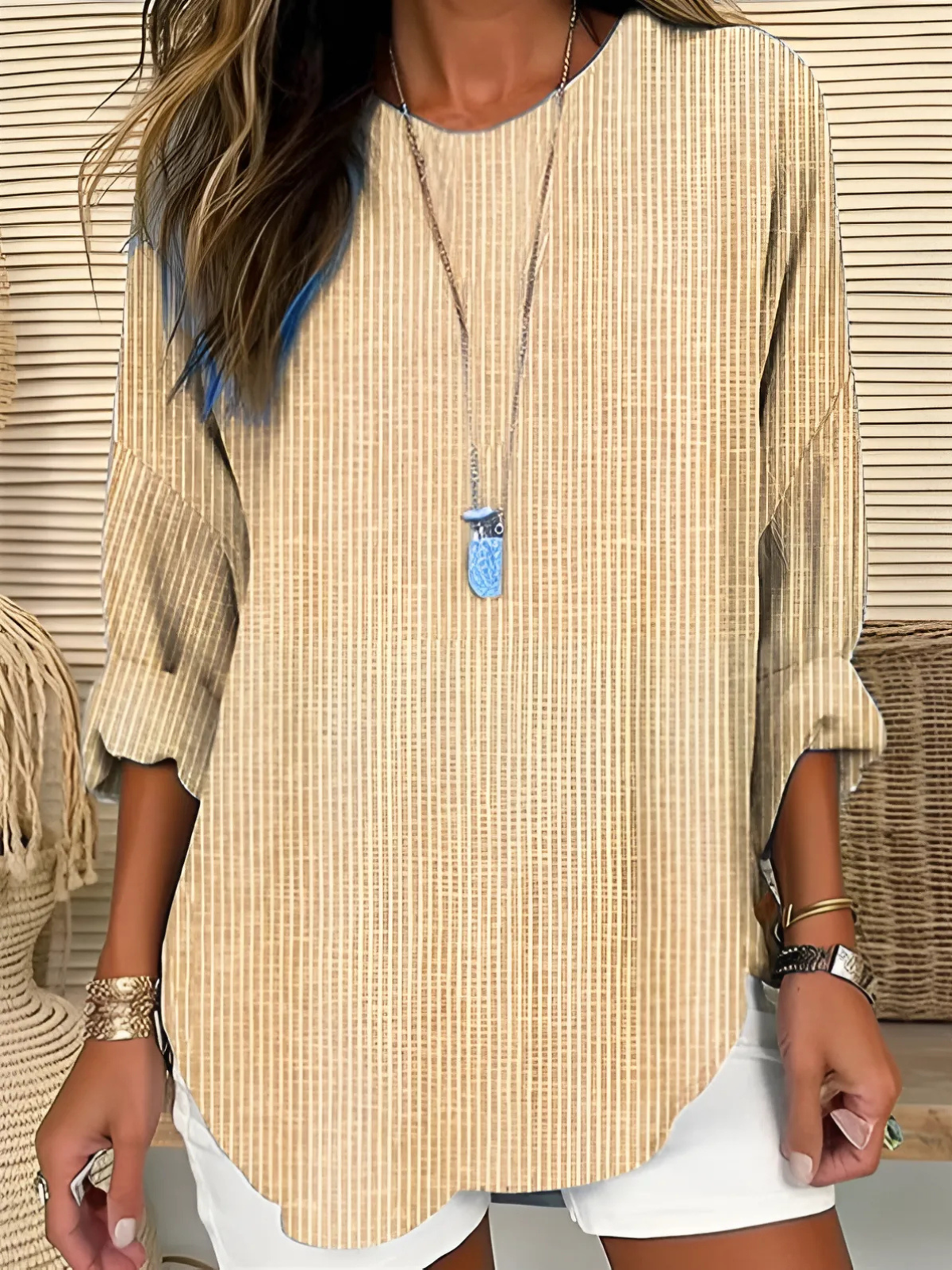 Cecilia™ | Trendy Striped Blouse